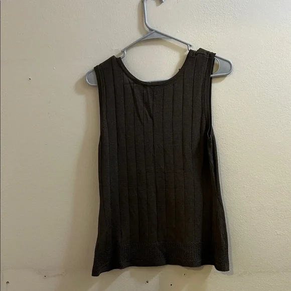 AVA Brown Sleeveless Tank Top* - Picture 5 of 7